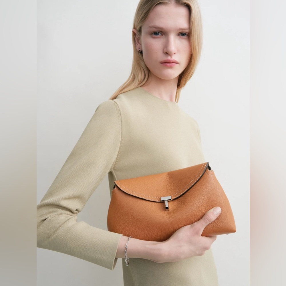 Toteme Brown Leather Crossbody Bag - Picture 15 of 15